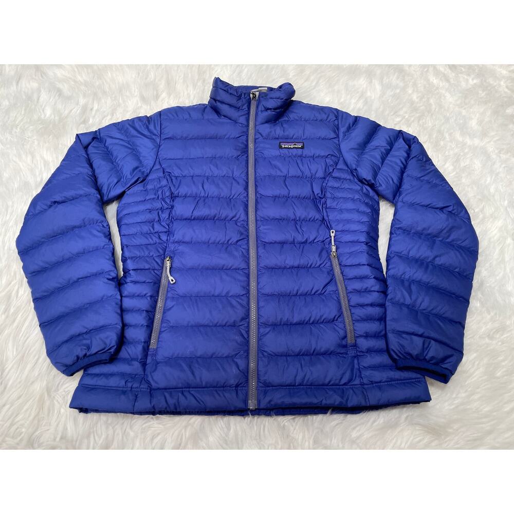Patagonia Down Sweater Jacket Goose Insulated 800 Fill DWR Harvest Moon Blue